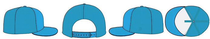 Aqua Blue Foam Trucker Hat