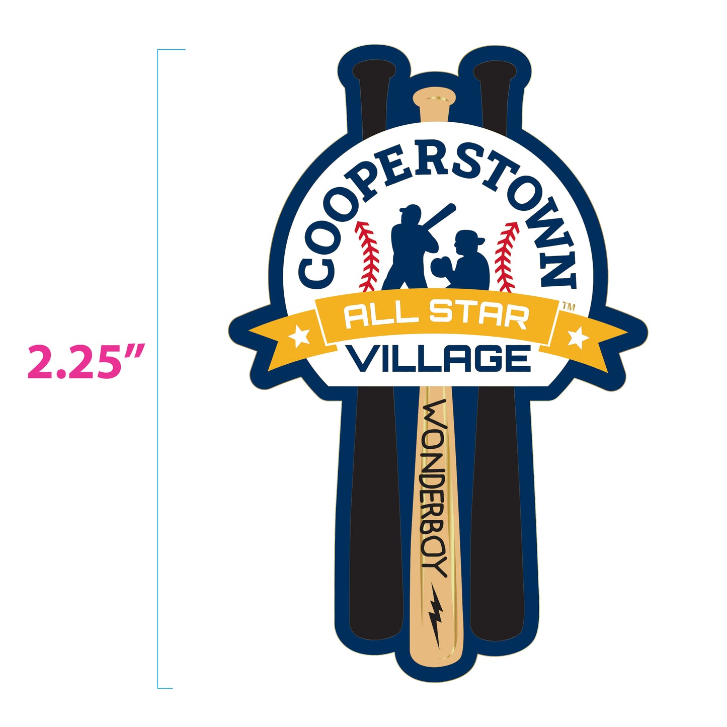 Bat & Shield Trading Pin