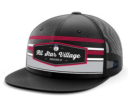 Black & Red Trucker Mesh Hat