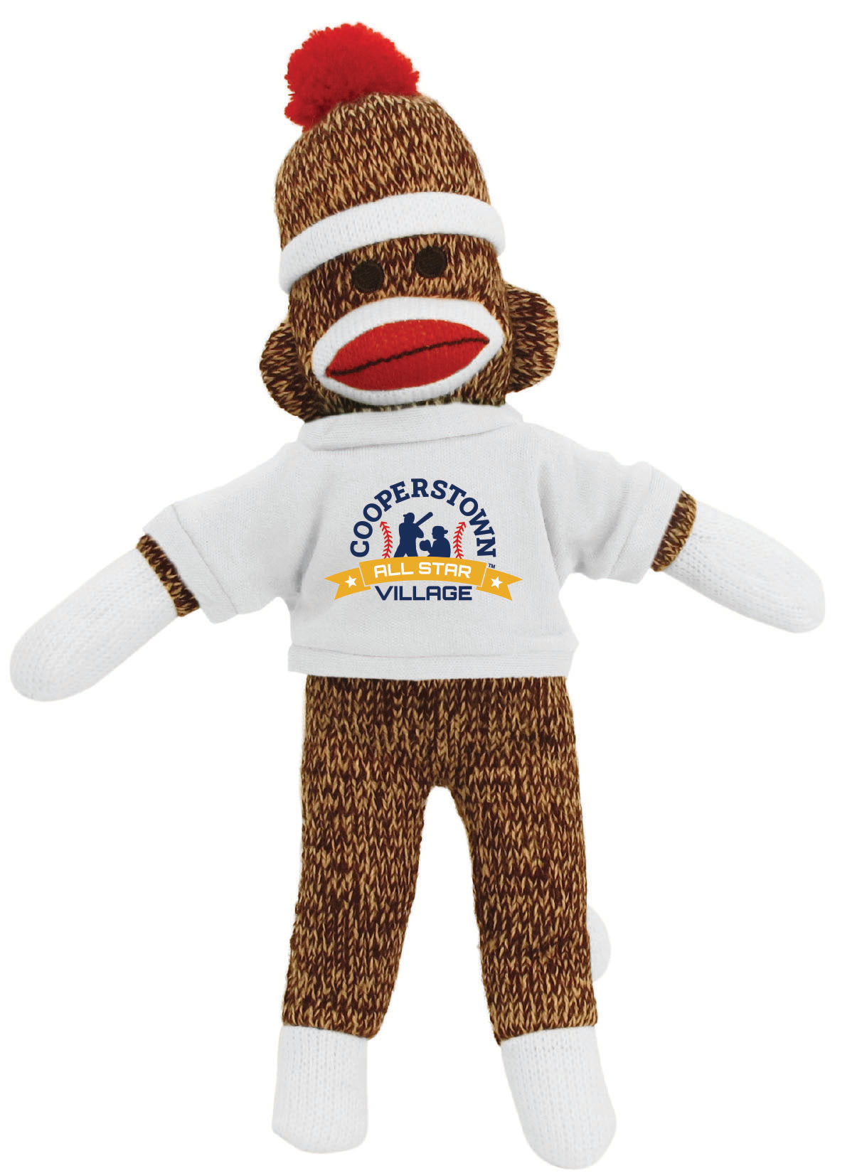 Sock Monkey/White Shirt