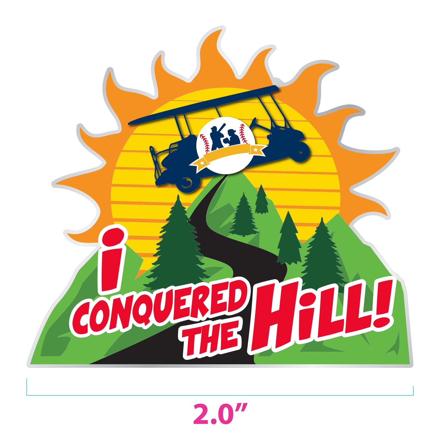 The Hill with Spinner Trading Pin