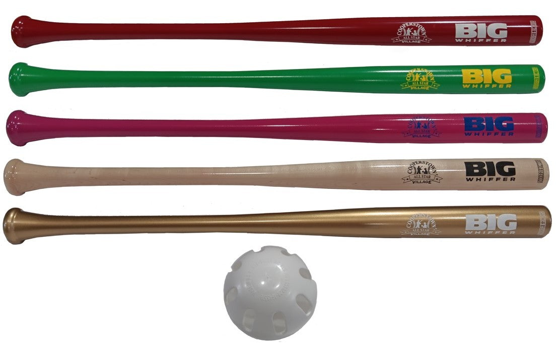 CASV Wood Whiffle Bat & Ball