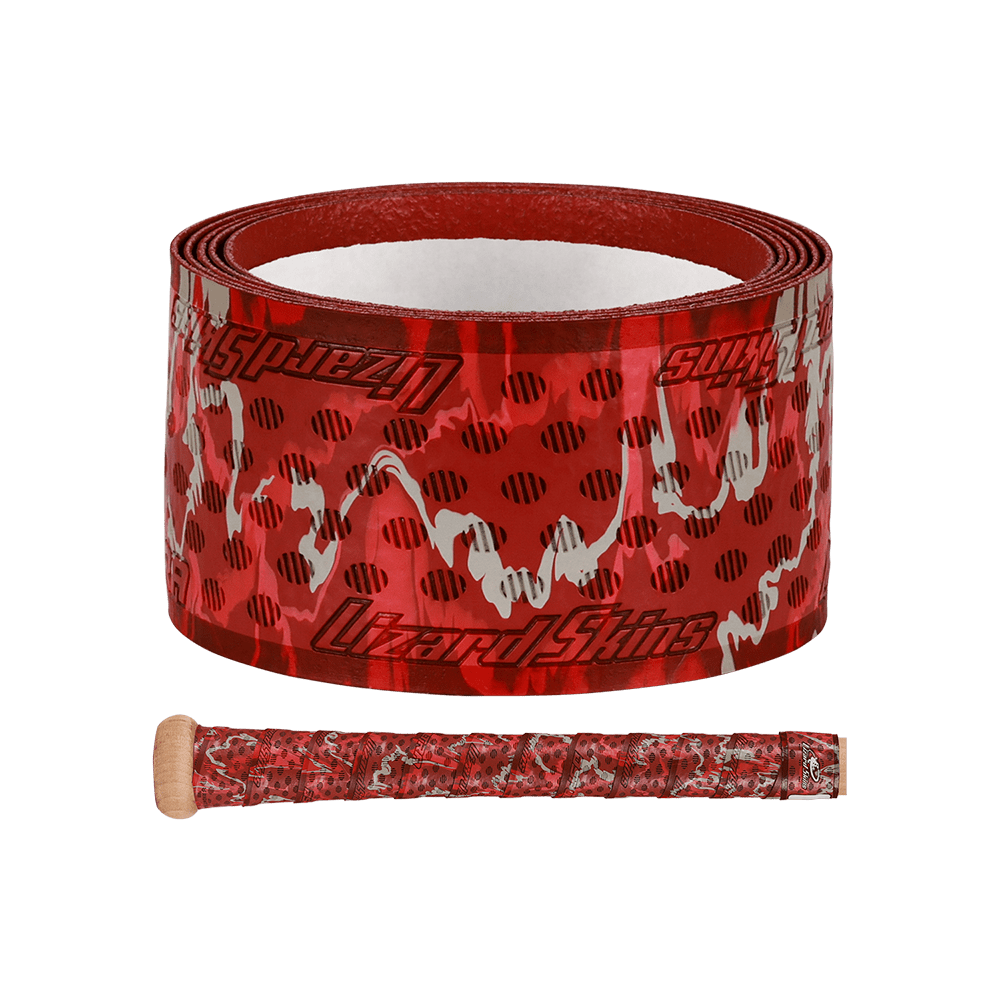 Lizard Skins Grip 0.5mm / Scarlet Camo Lizard Skins Bat Grips