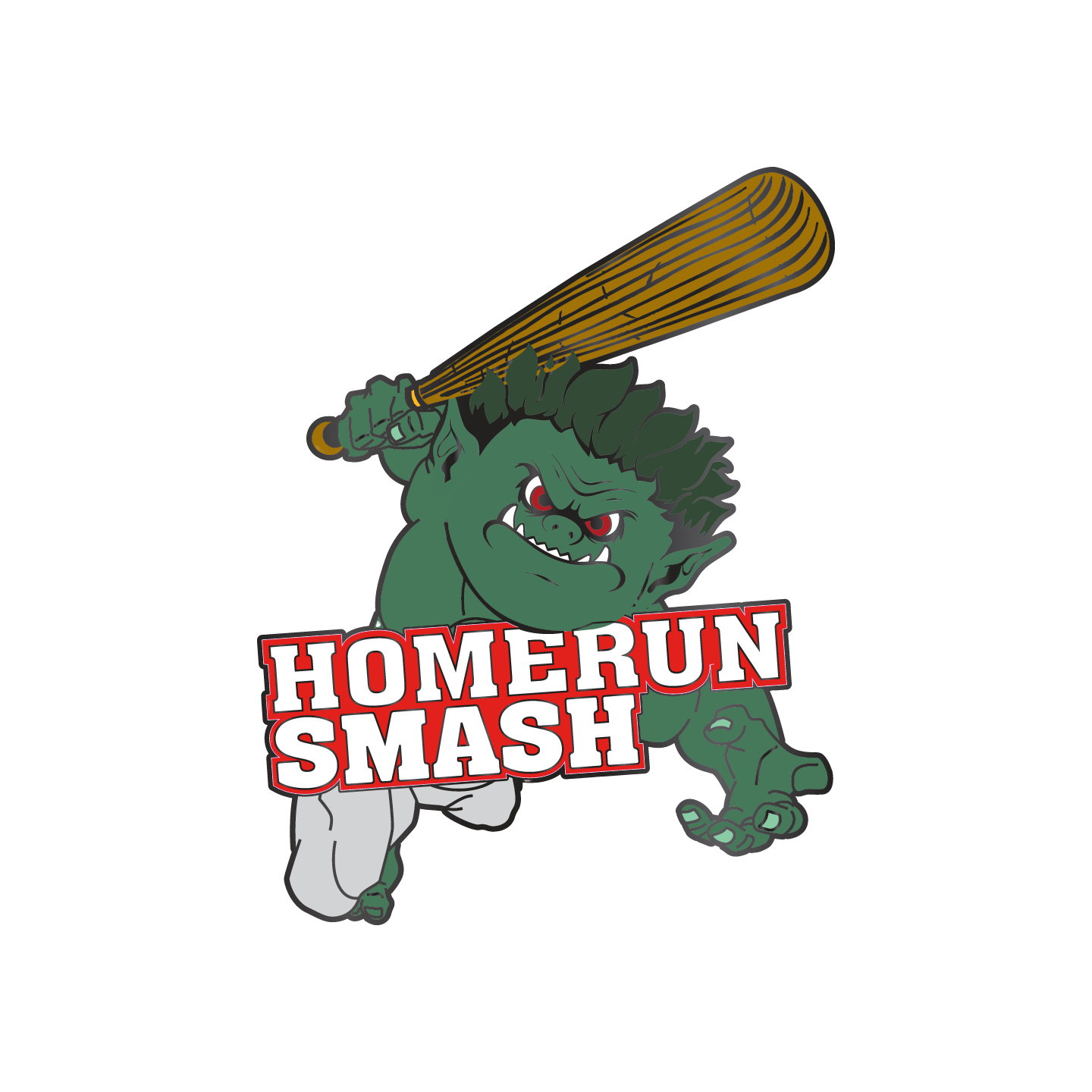 Homerun Smash Trading Pin