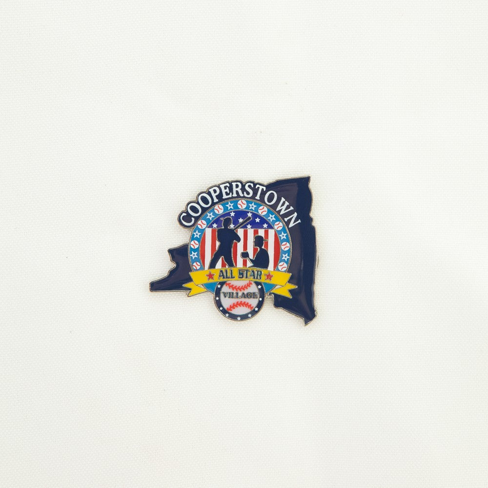 Cooperstown All Star Village NY Blue Pin