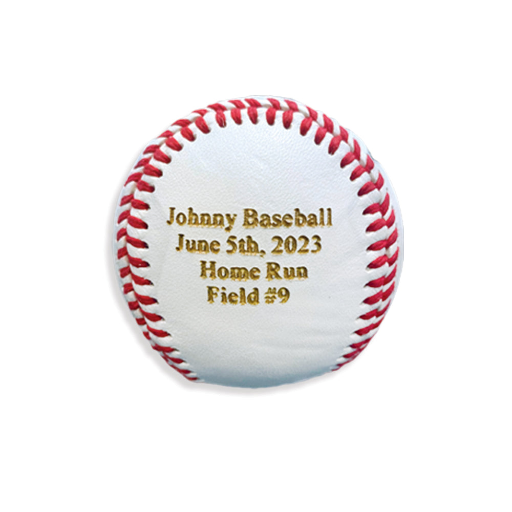 Home Run Ball Engraving