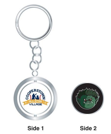 Green Monster Spinner Key Ring