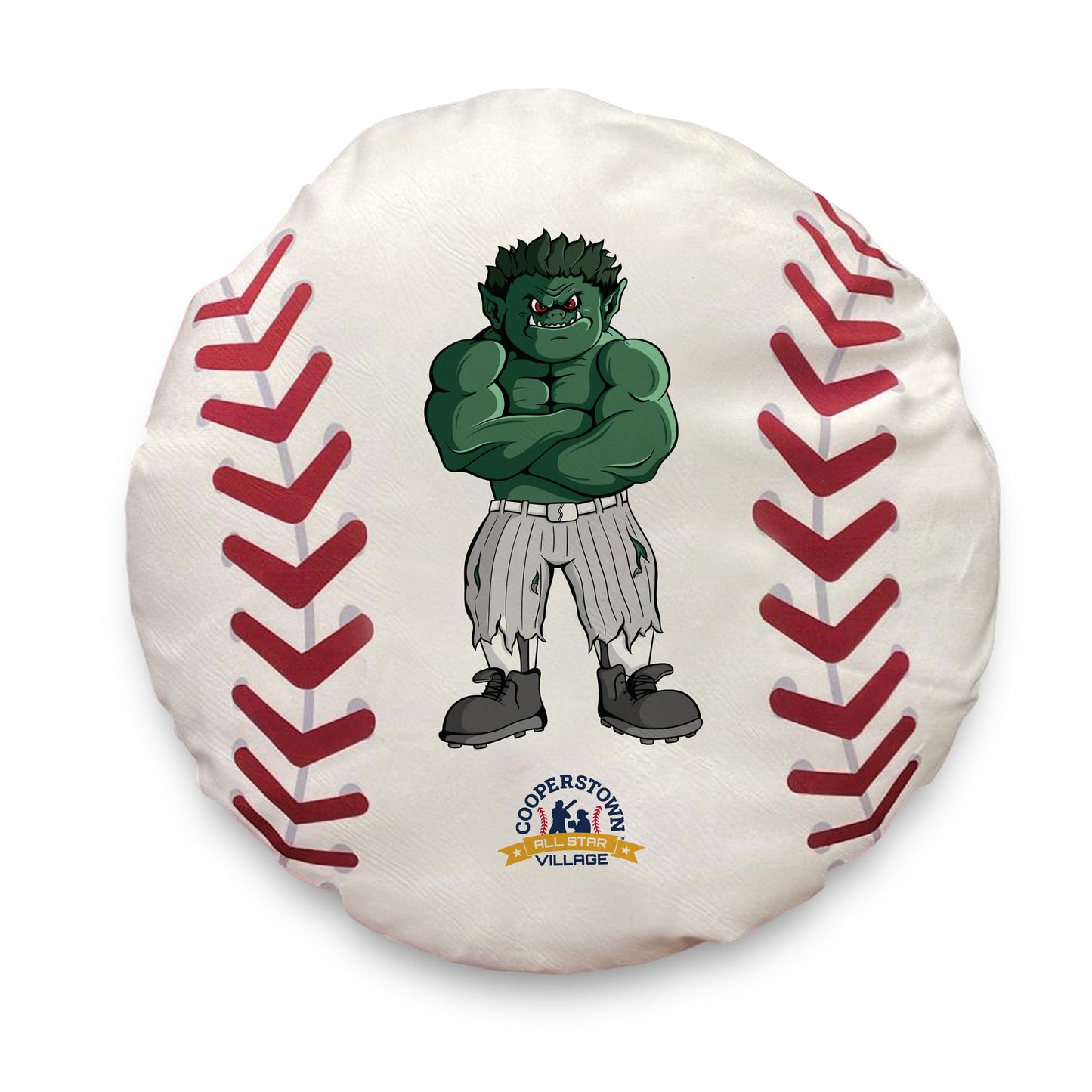 Green Monster Round Pillow