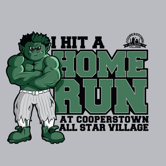 I Hit a Home Run Green Monster Tech T-Shirt