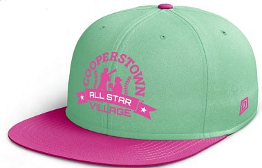 Mint Green/Pink Snapback Hat