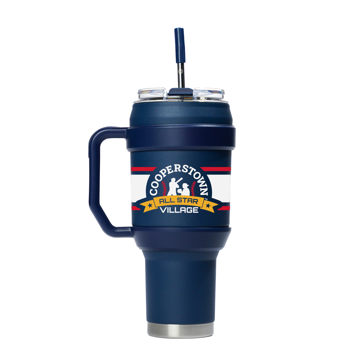 CASV Stripes Handle Tumbler-40 oz