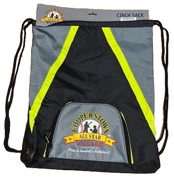 Black/Grey Drawstring Bag