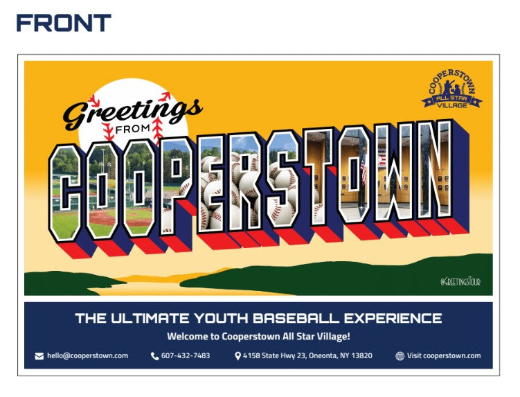 Greetings From Cooperstown Post Card