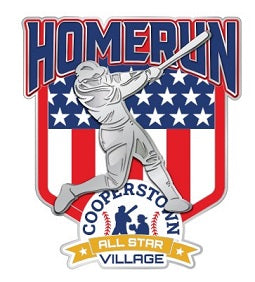 CASV Homerun Flag Trading Pin
