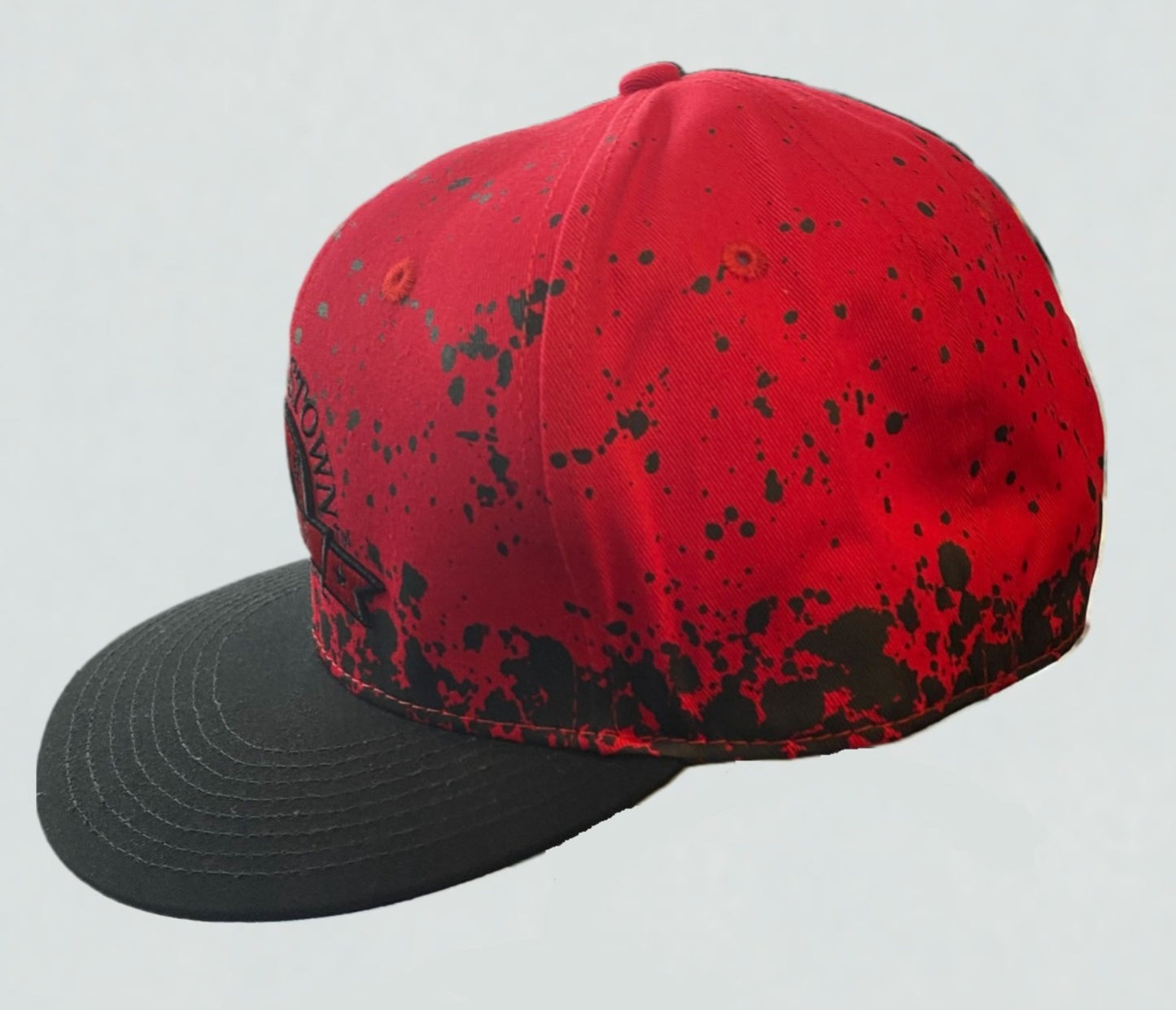 Red / Black Splatter Baseball Cap