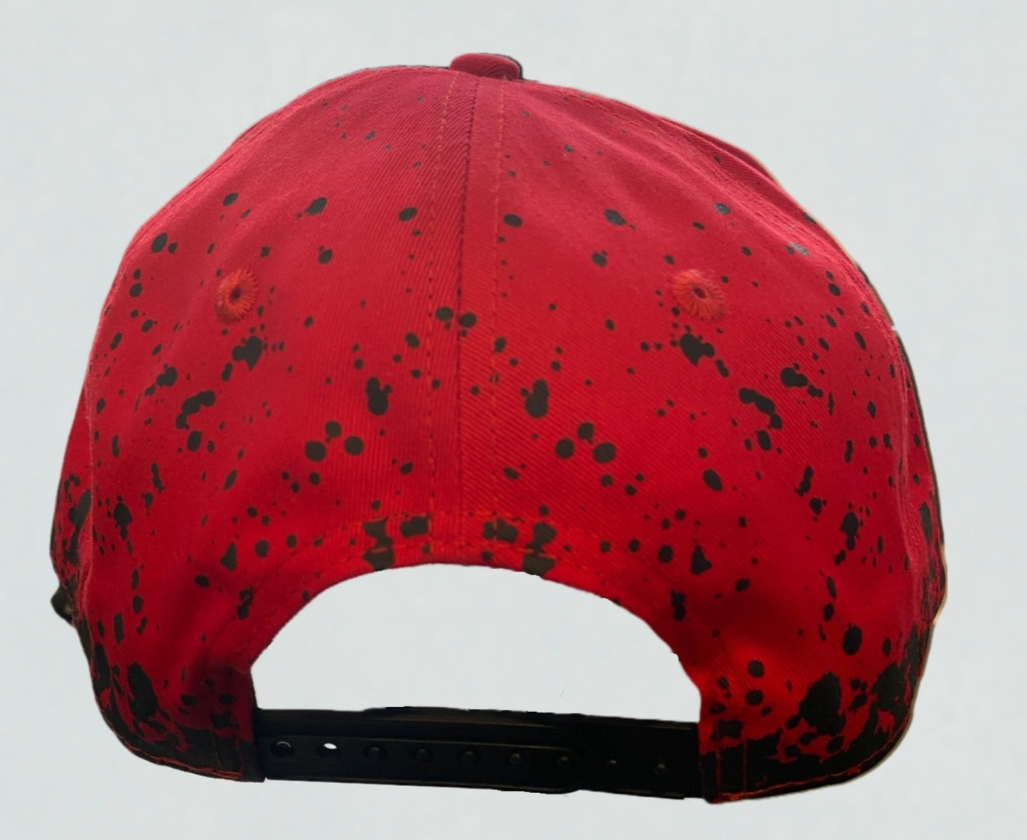 Red / Black Splatter Baseball Cap