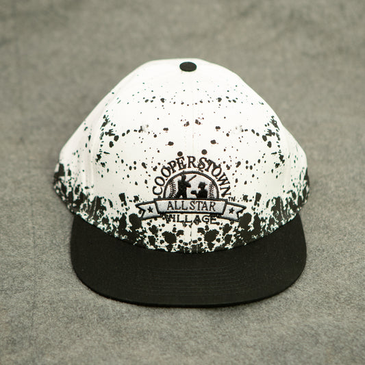 Black / White Splatter Baseball Cap