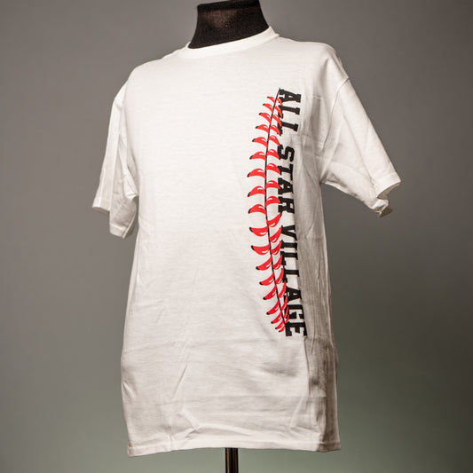 Baseball Seam on Side Cooperstown All Star Village T-shirt