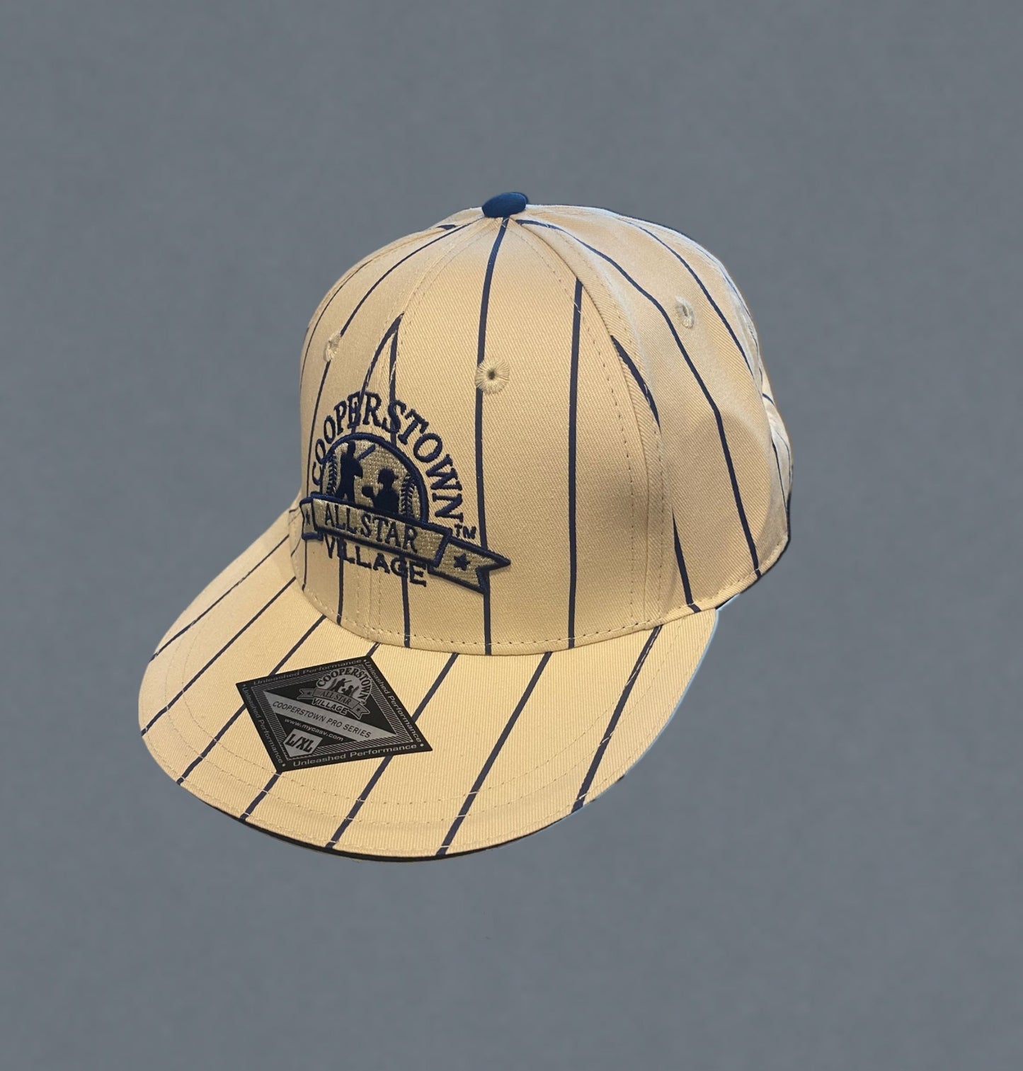 New York Pinstripe Custom Fit Baseball Cap